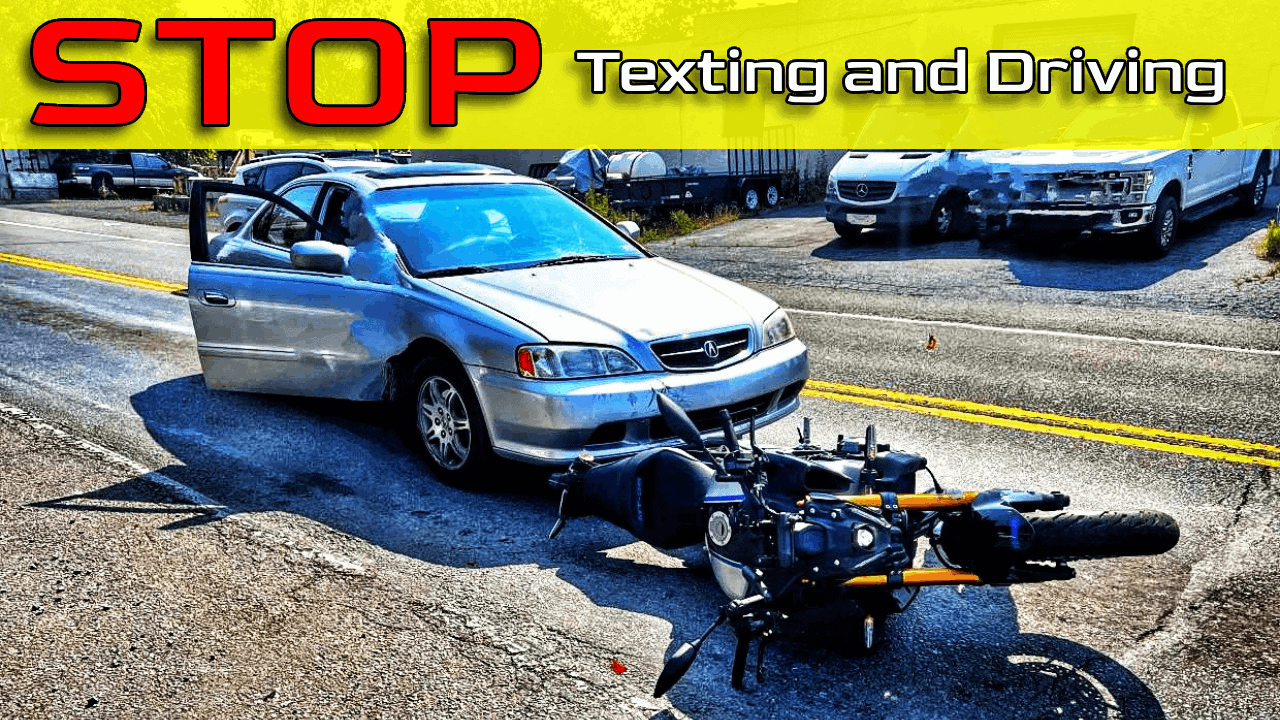 Rear-Ended On My Motorcycle: Stop Texting and Driving